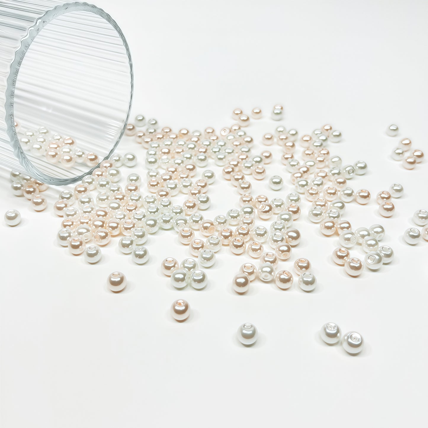 [A006]   High-Glass ABS Imitation Pearl（6mm)-High Quality Glass Beads