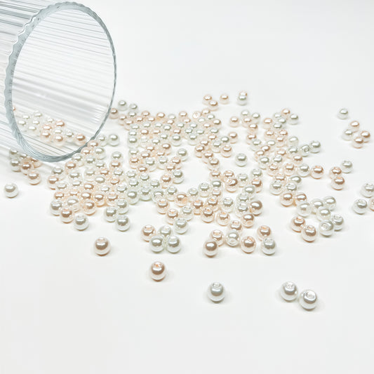 [A006]   High-Glass ABS Imitation Pearl（6mm)-High Quality Glass Beads
