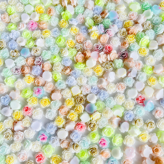 [P027]   Luminous Soft Resin Flowers Mix