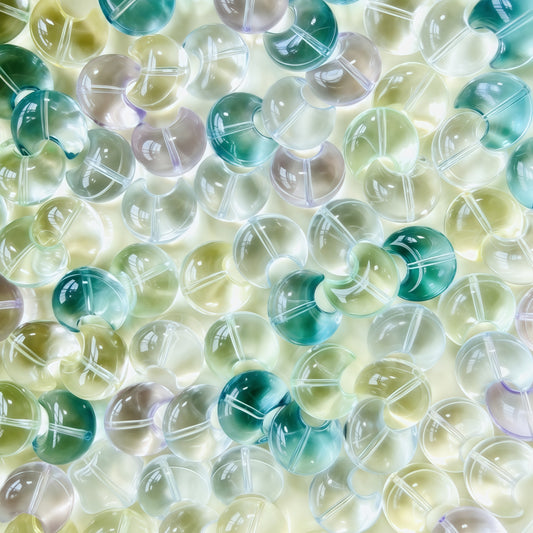 [A010]   Lunule Twinkle -High Quality Glass Beads