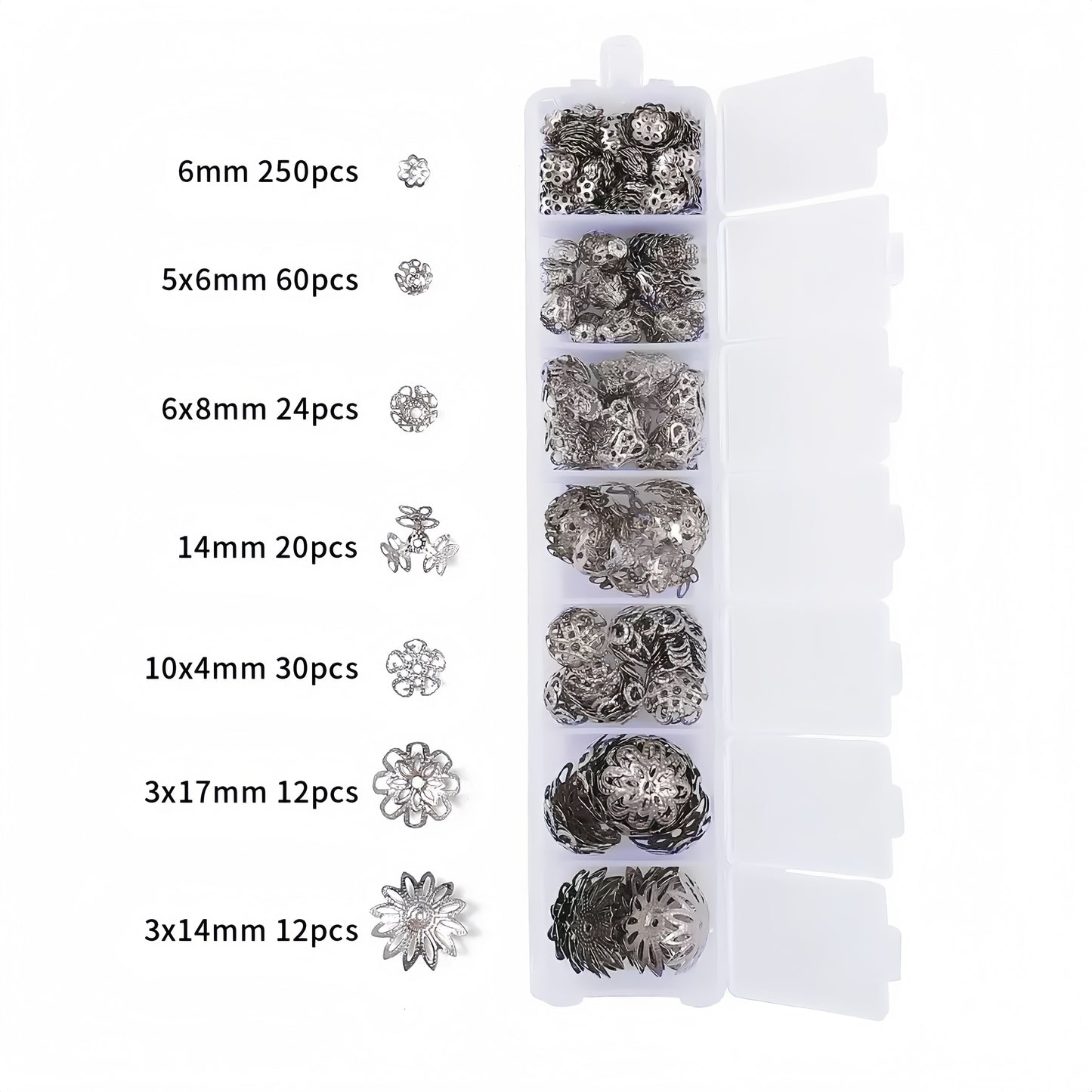 [M002]   7-Slot Box Flower Holder