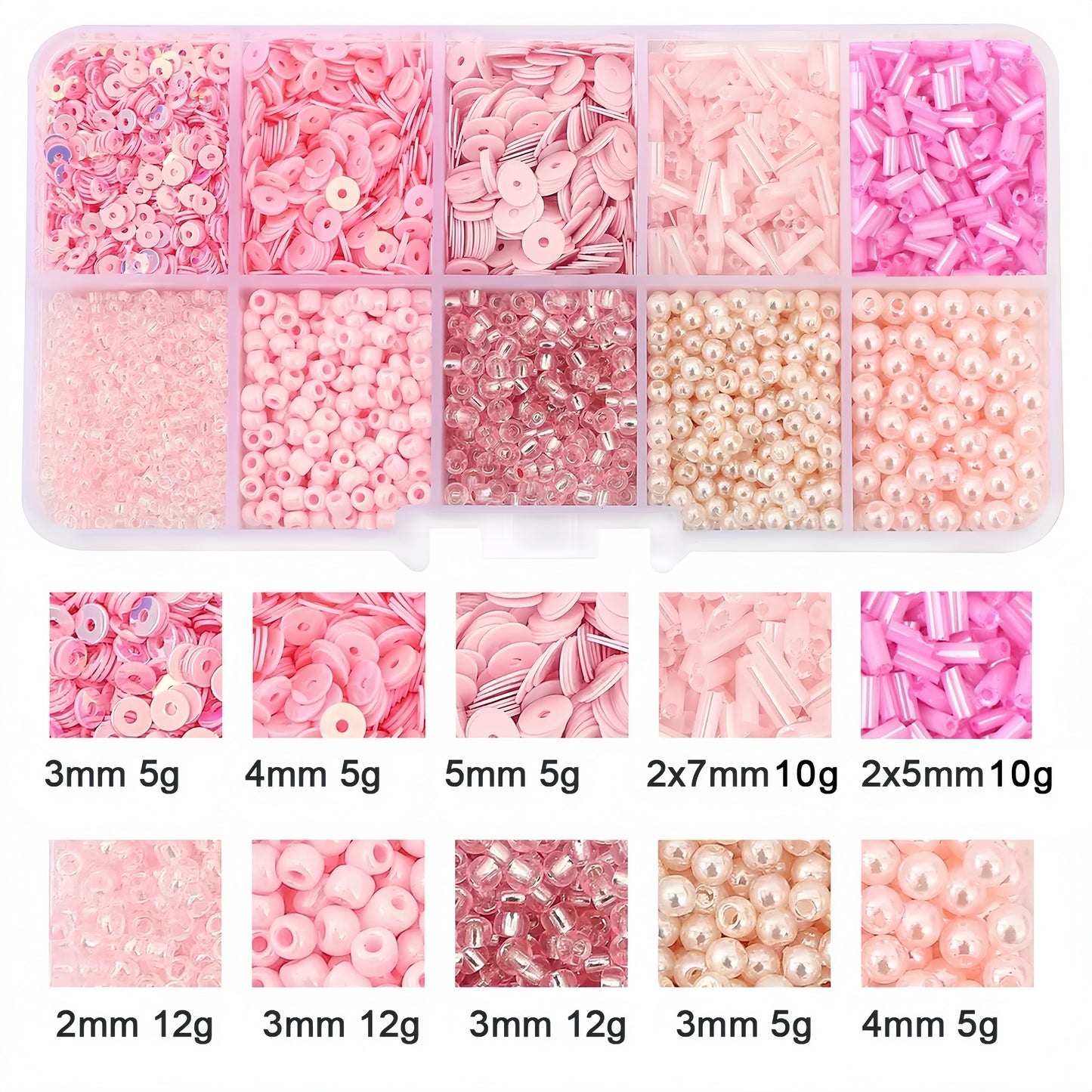 [S012]   Multicolor Seed Bead Set/Slayin' The Vibe! 🌈✨-High Quality Seed Beads