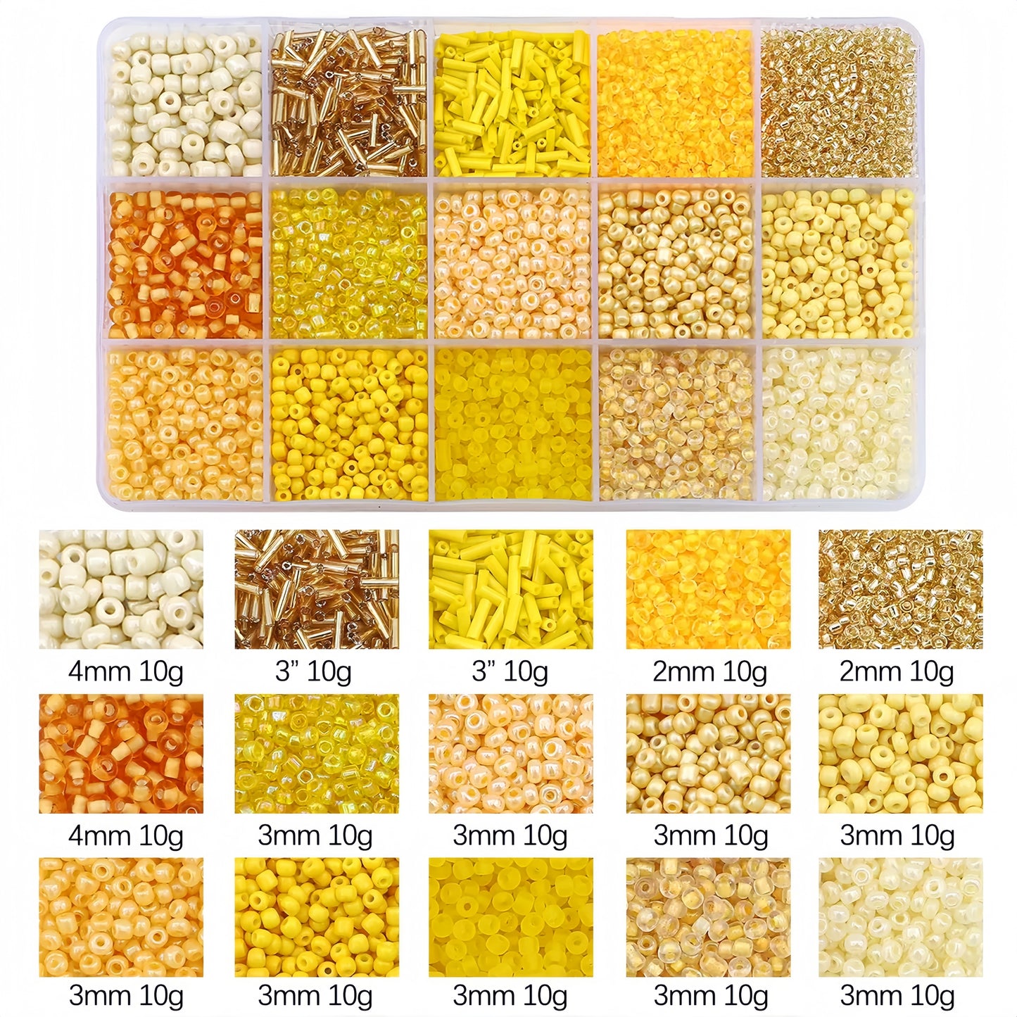 [S012]   Multicolor Seed Bead Set/Slayin' The Vibe! 🌈✨-High Quality Seed Beads