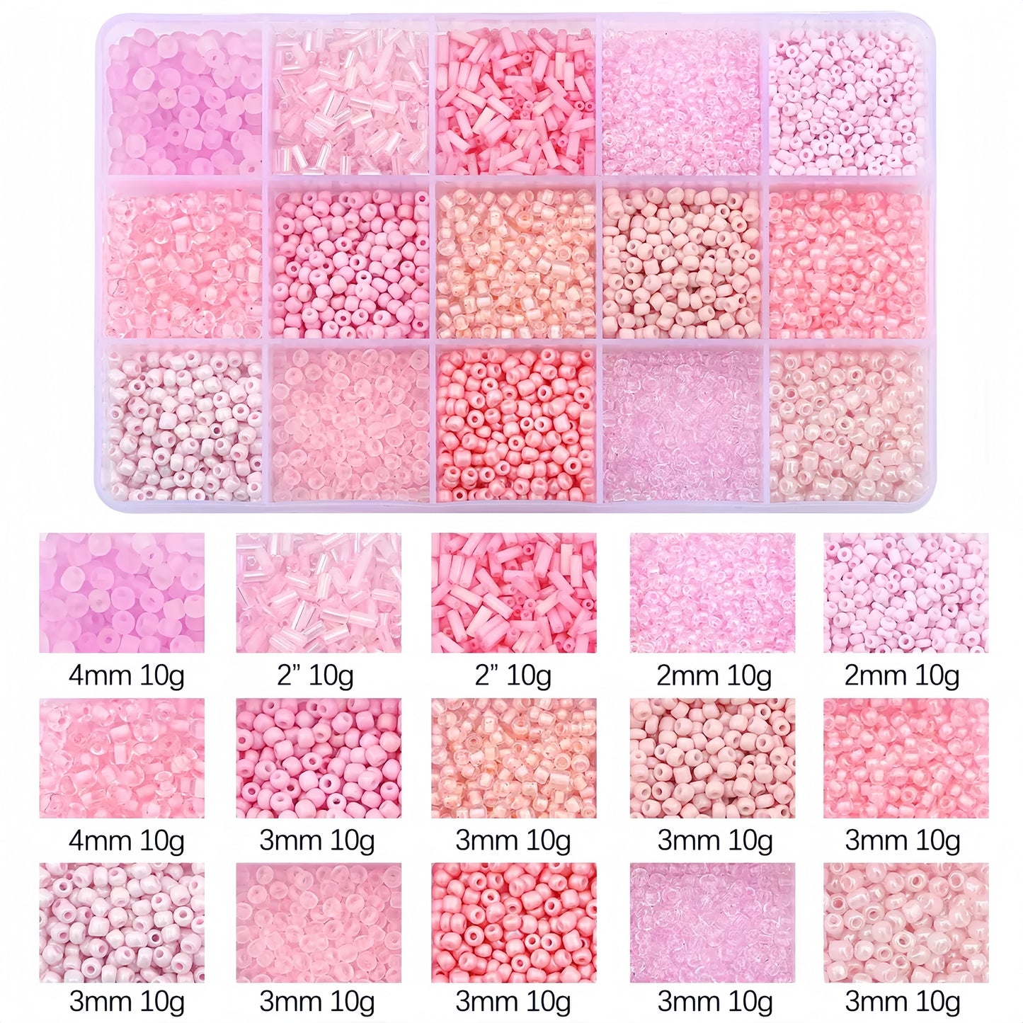 [S012]   Multicolor Seed Bead Set/Slayin' The Vibe! 🌈✨-High Quality Seed Beads