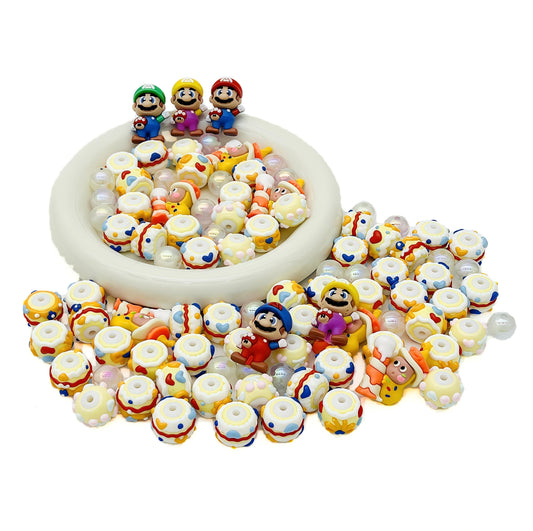 [R003]   Level-Up-High Quality Hand-Painted Beads