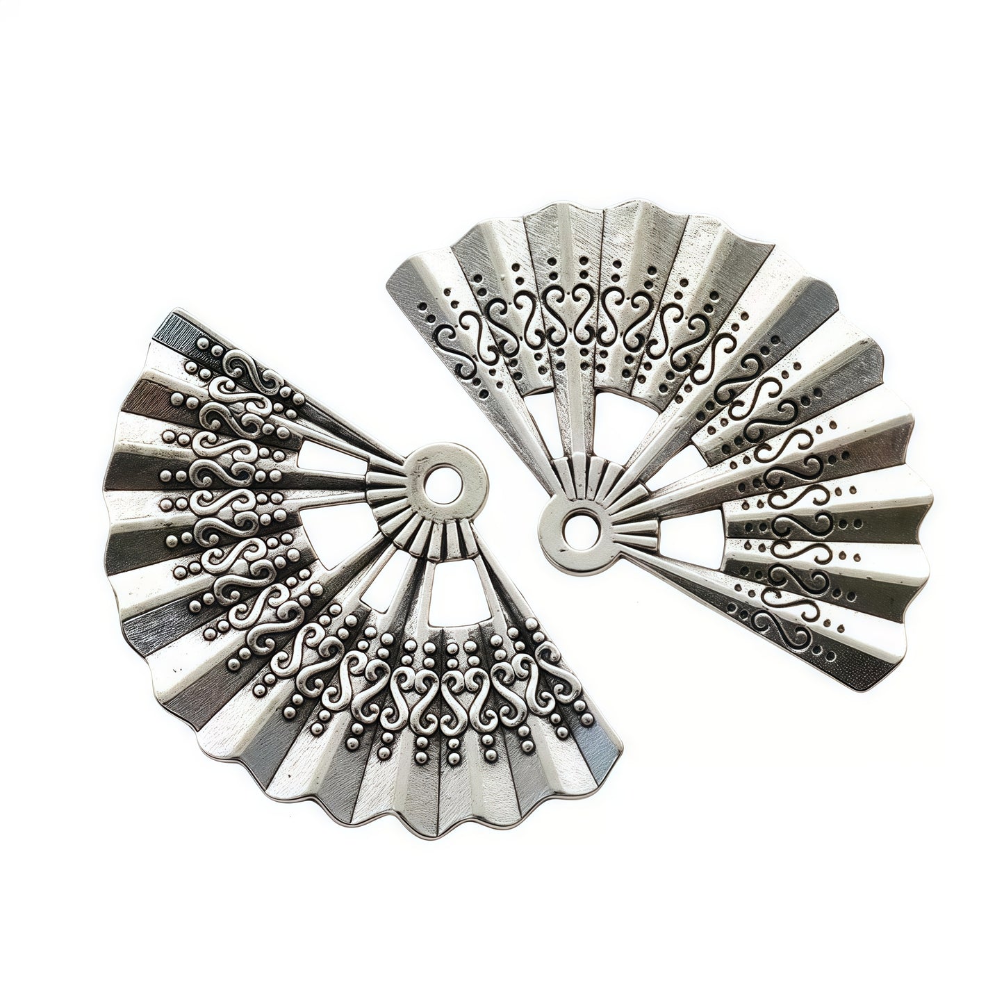 [P002]  Folding Fan-High Quality Charms