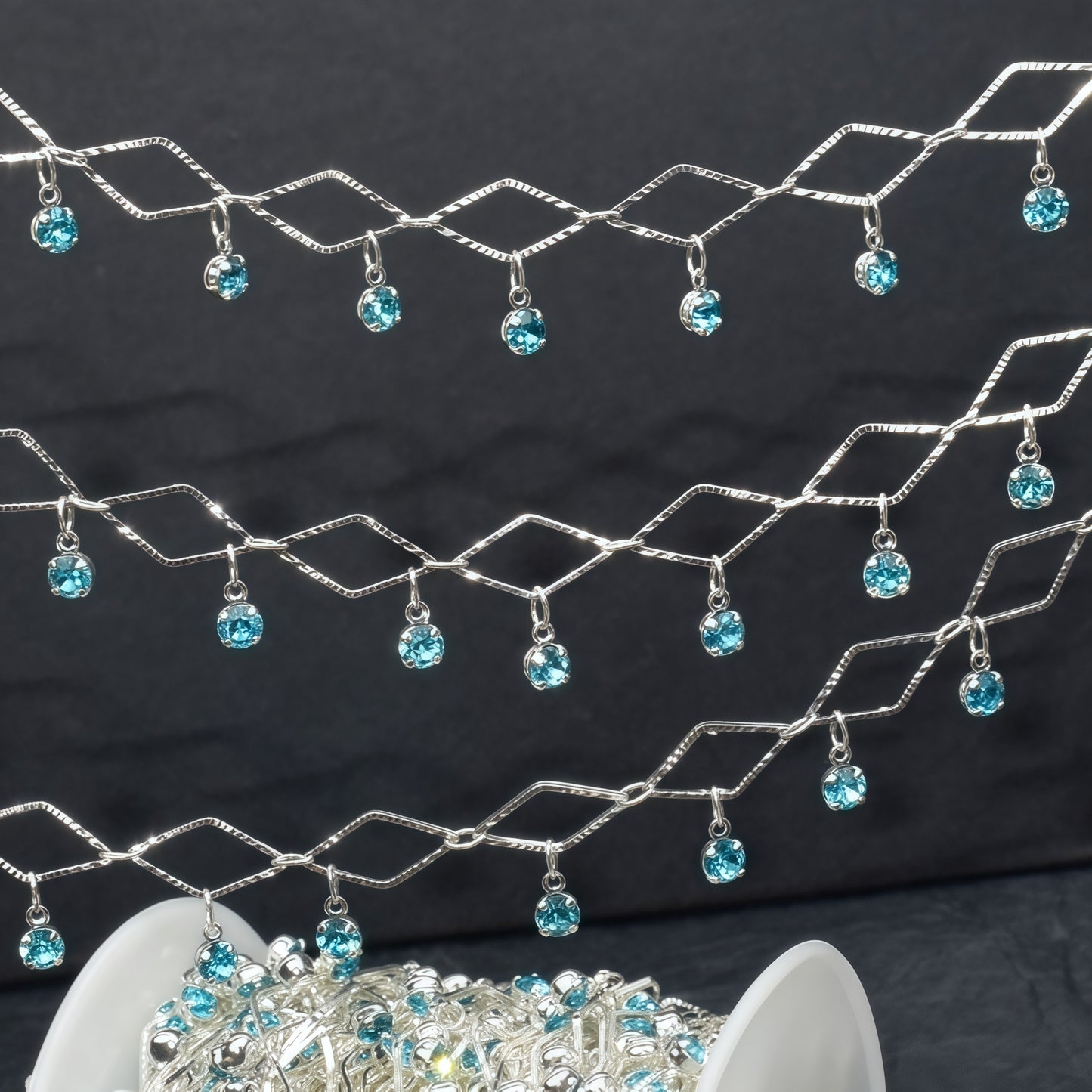 [P023]   DIY Color-Retaining Gorgeous Chain-High Quality Charms