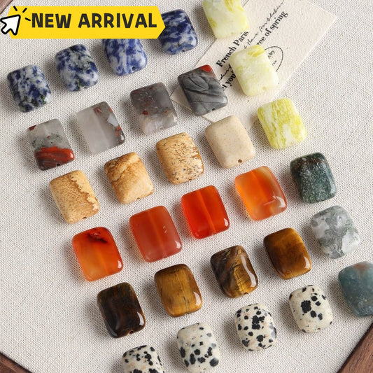 [A005]  Natural Stone Worry-Free pendants-High Quality Glass Beads