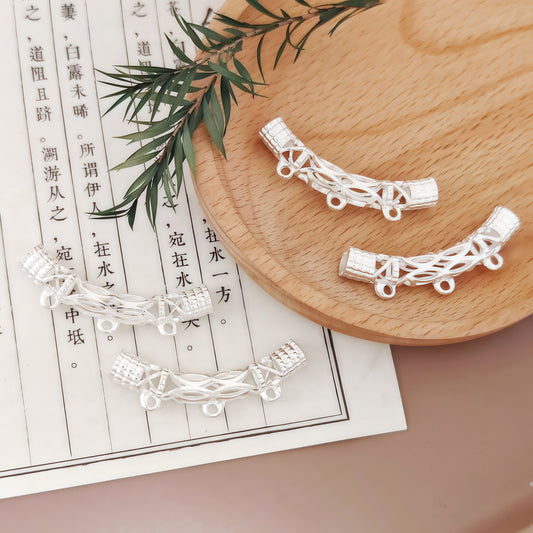 [P010]   Retro-Patterned Curved Pipe💕-High Quality Charms