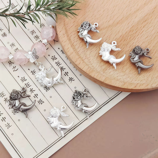 [P011]   Moonflower Vine Pendant-High Quality Charms