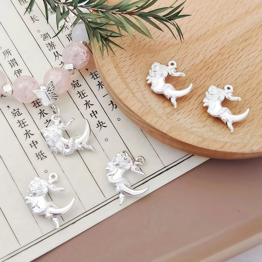 [P011]   Moonflower Vine Pendant-High Quality Charms