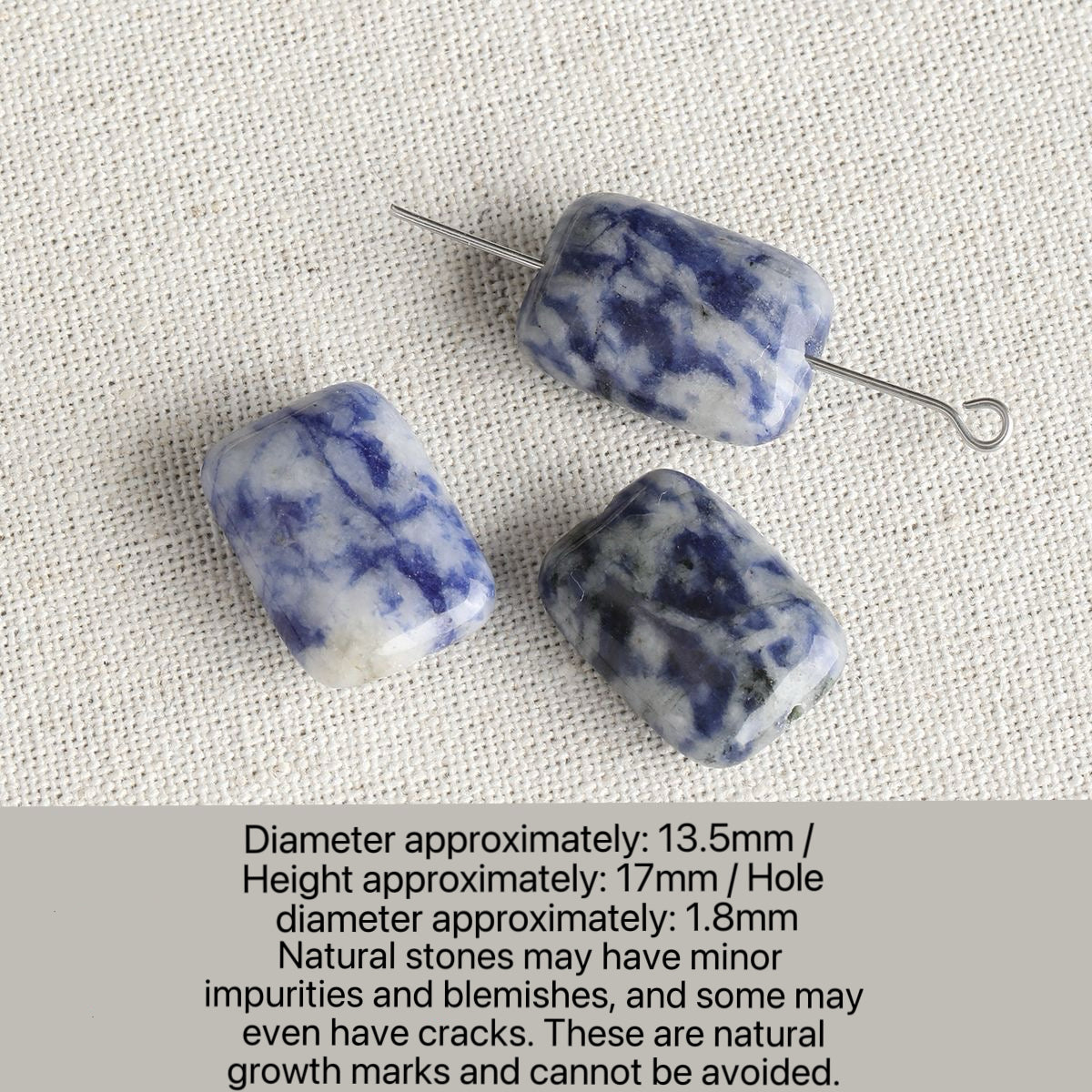 [A005]  Natural Stone Worry-Free pendants-High Quality Glass Beads