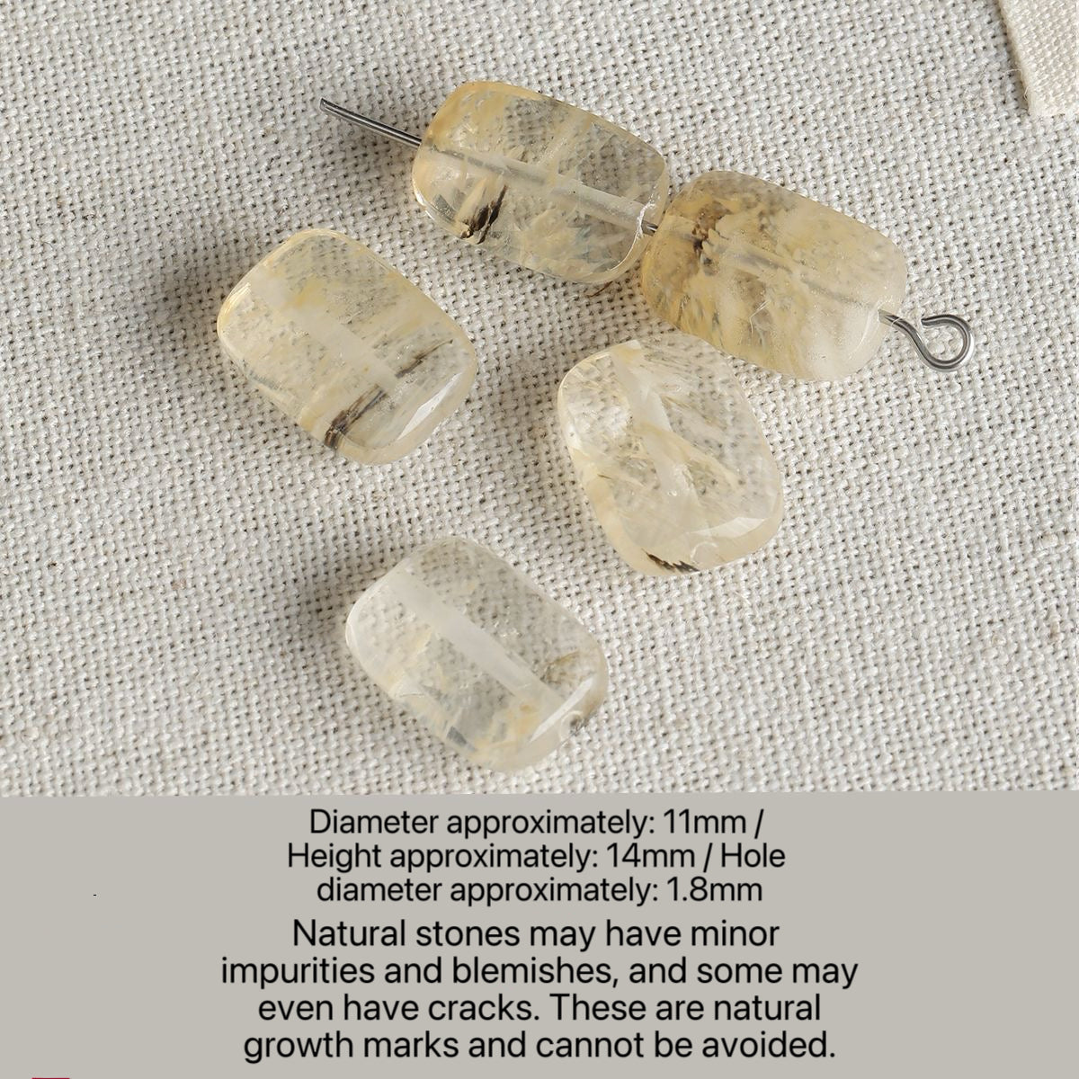 [A005]  Natural Stone Worry-Free pendants-High Quality Glass Beads