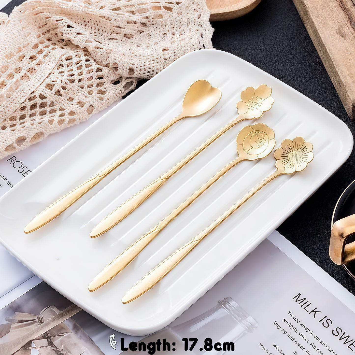 [M029]    Creative Long-Handled Spoon-High Quality Charms