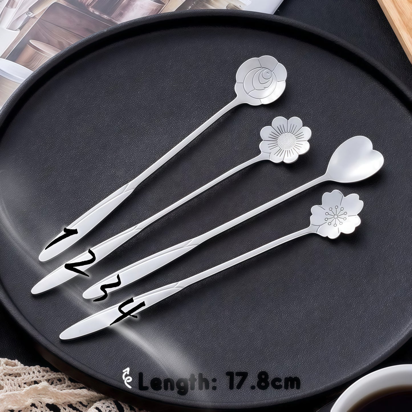 [M029]    Creative Long-Handled Spoon-High Quality Charms