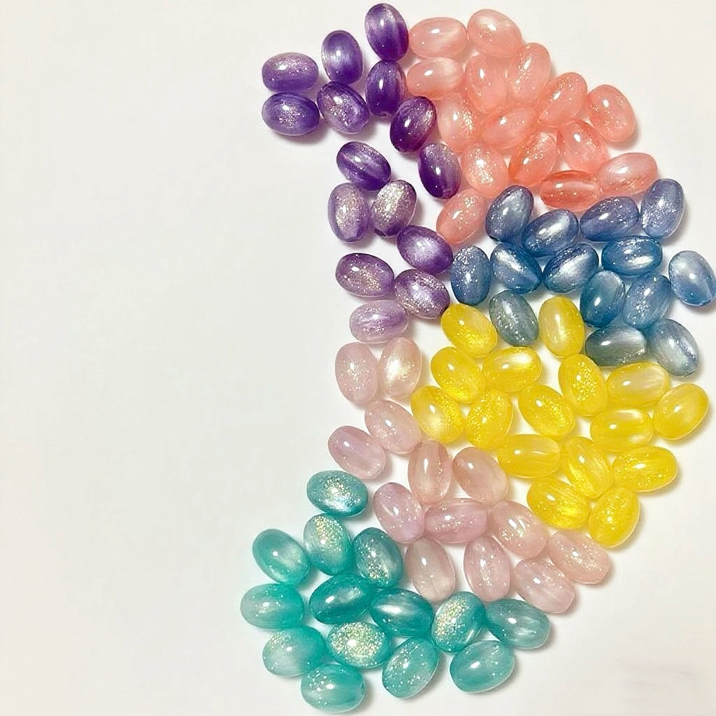 [K003]   Optically Variable Resin Jujube Beads