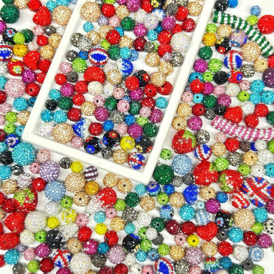 [R006]   🆕 Midnight Ball-High Quality Resin Beads(For bracelet/earring/keychain/phone chain/pendant)