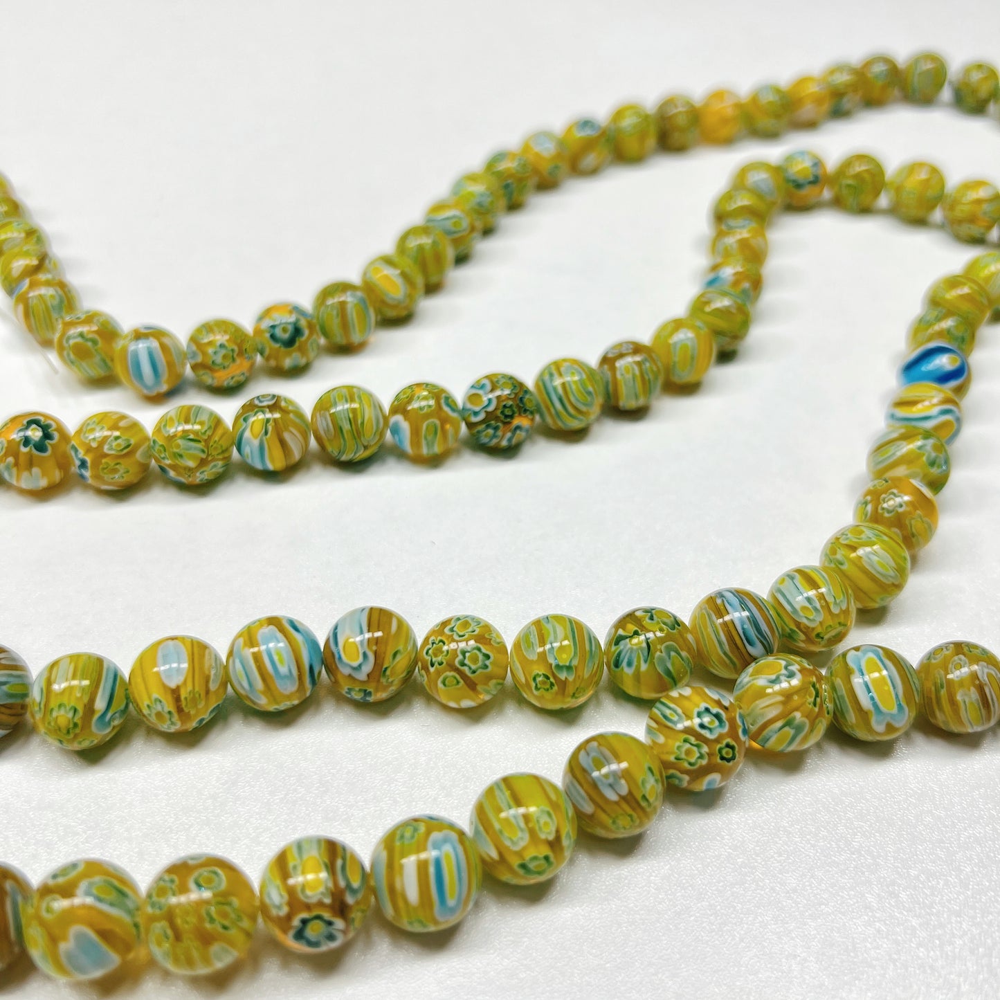 🆕[A017]  Full Blossom(12MM)-High Quality Millefiori Glass Beads