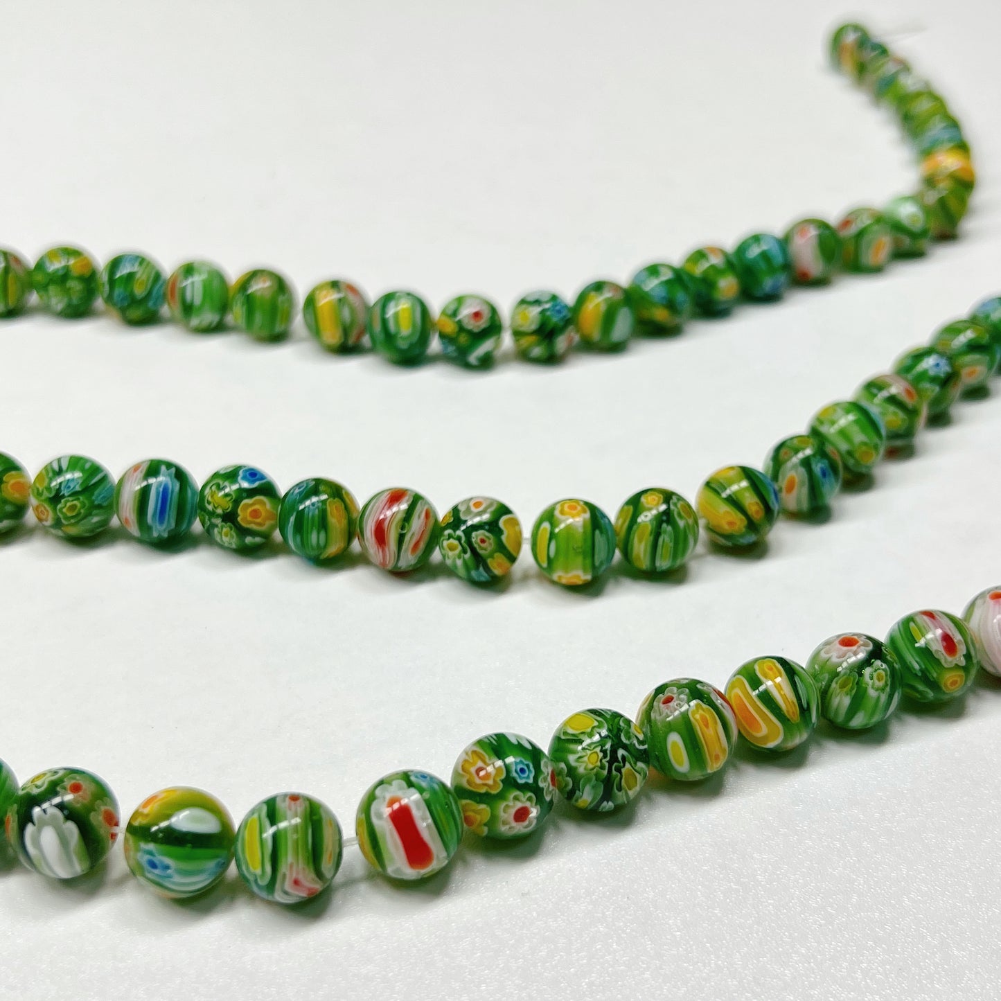🆕[A017]  Full Blossom(12MM)-High Quality Millefiori Glass Beads