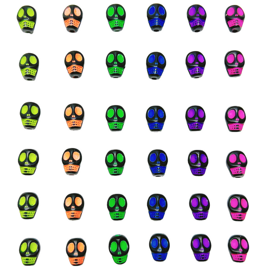 🆕   Skull Party-High Quality Resin Beads