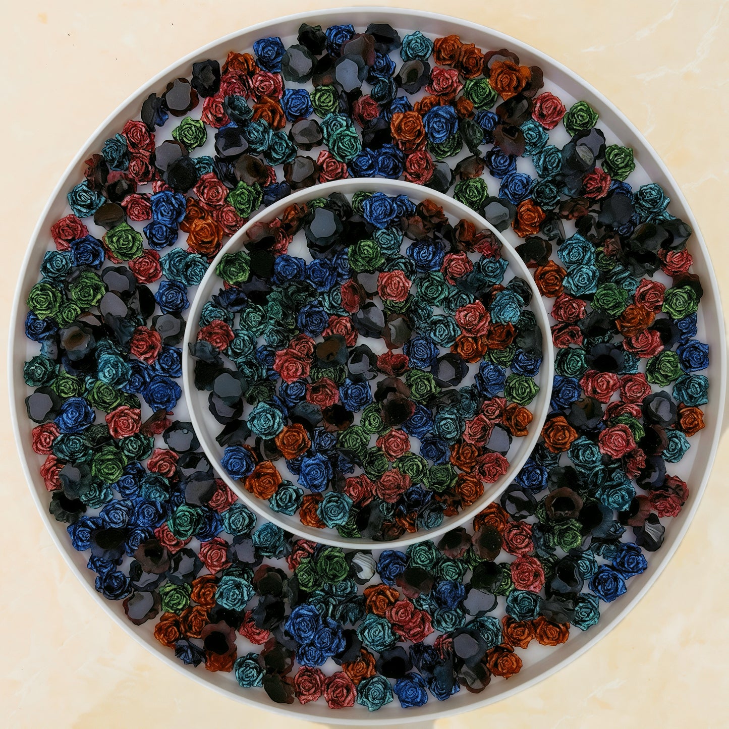 [R015] Midnight Blooms🌹(Lumi)-Soft Resin Flowers