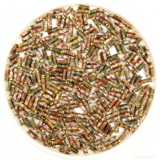 [P030]   Cloisonne-High Quality Copper Spacer