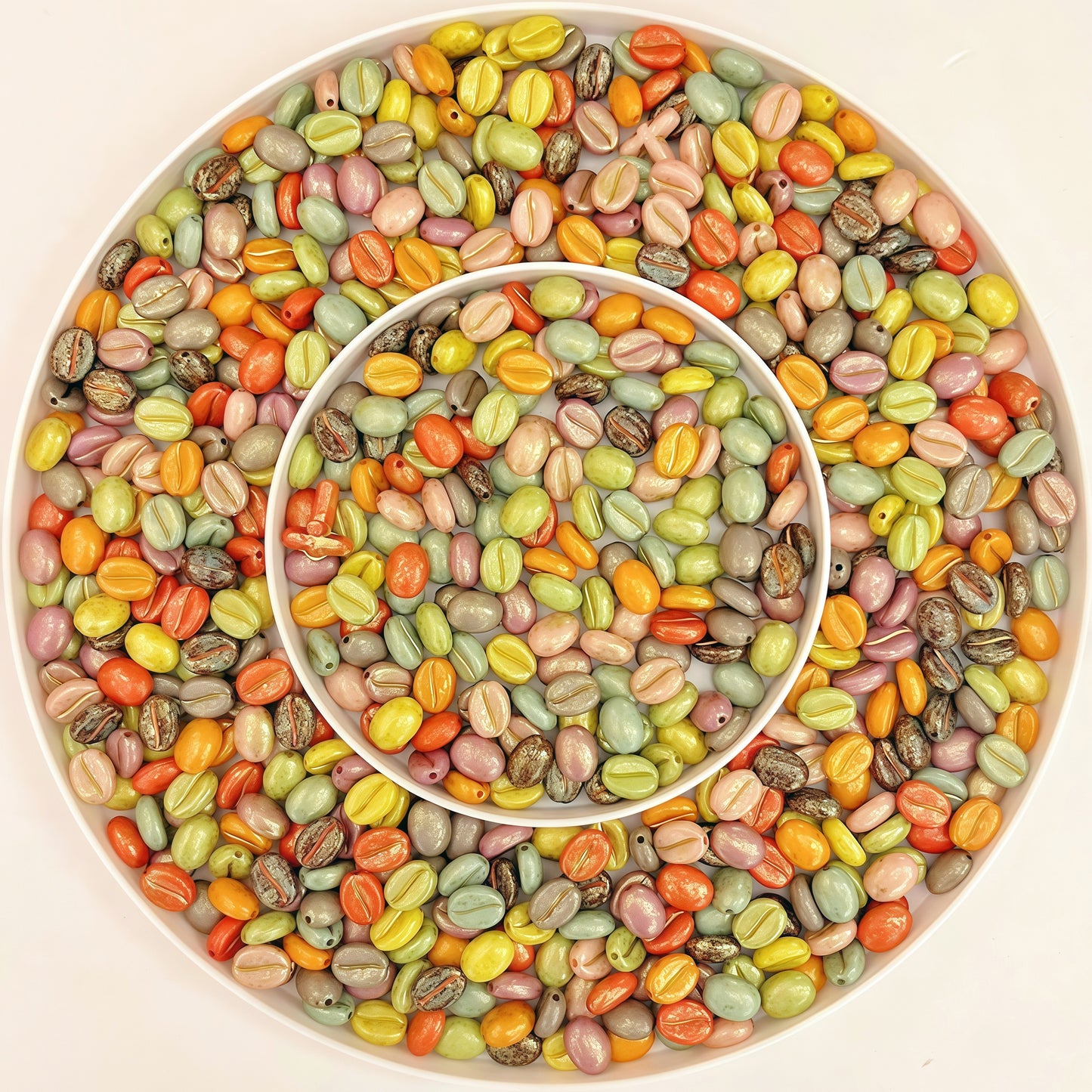 🆕 [R020]   Coffee Rainbow-High Quality Acrylic Beads