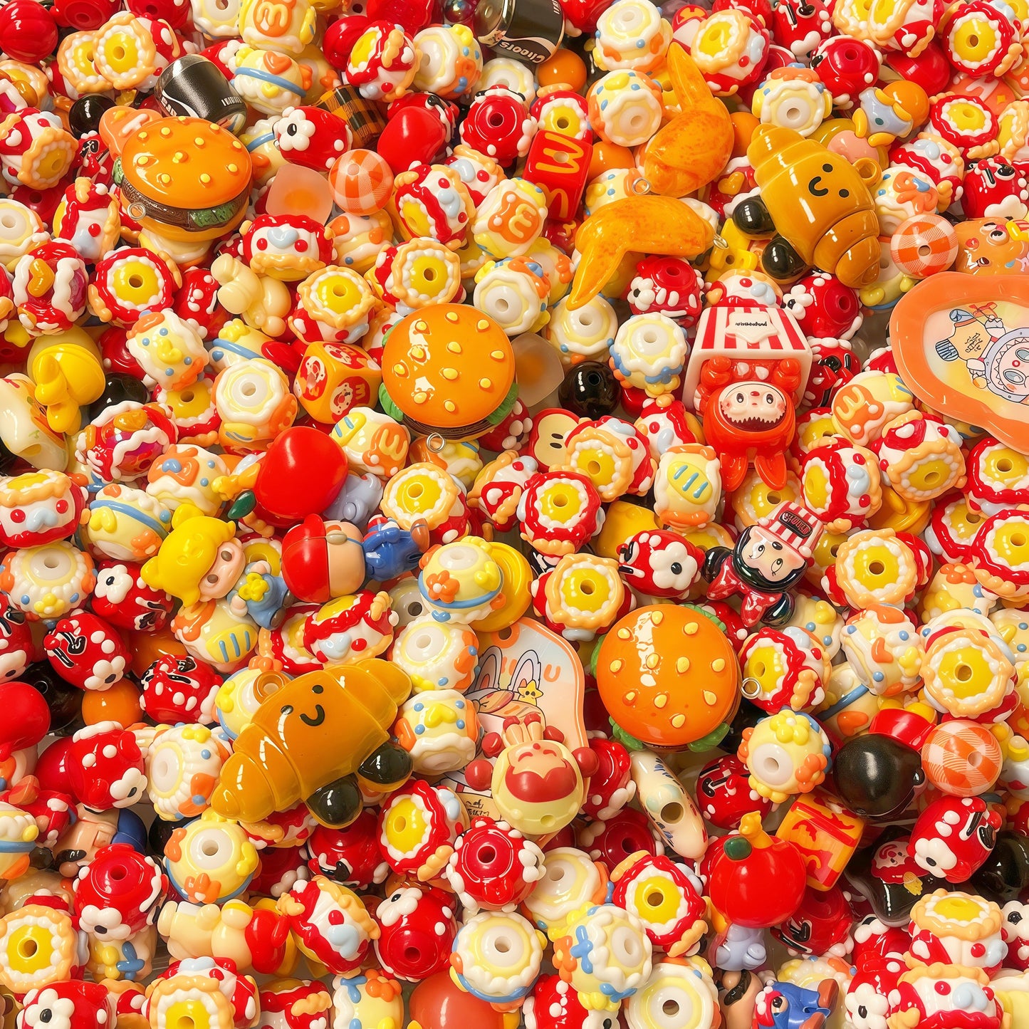 🆕 [R021]   Snack Attack-High Quality Acrylic Beads