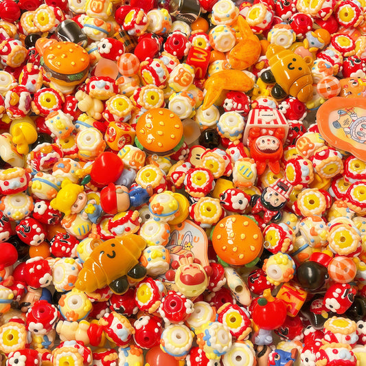 🆕 [R021]   Snack Attack-High Quality Acrylic Beads