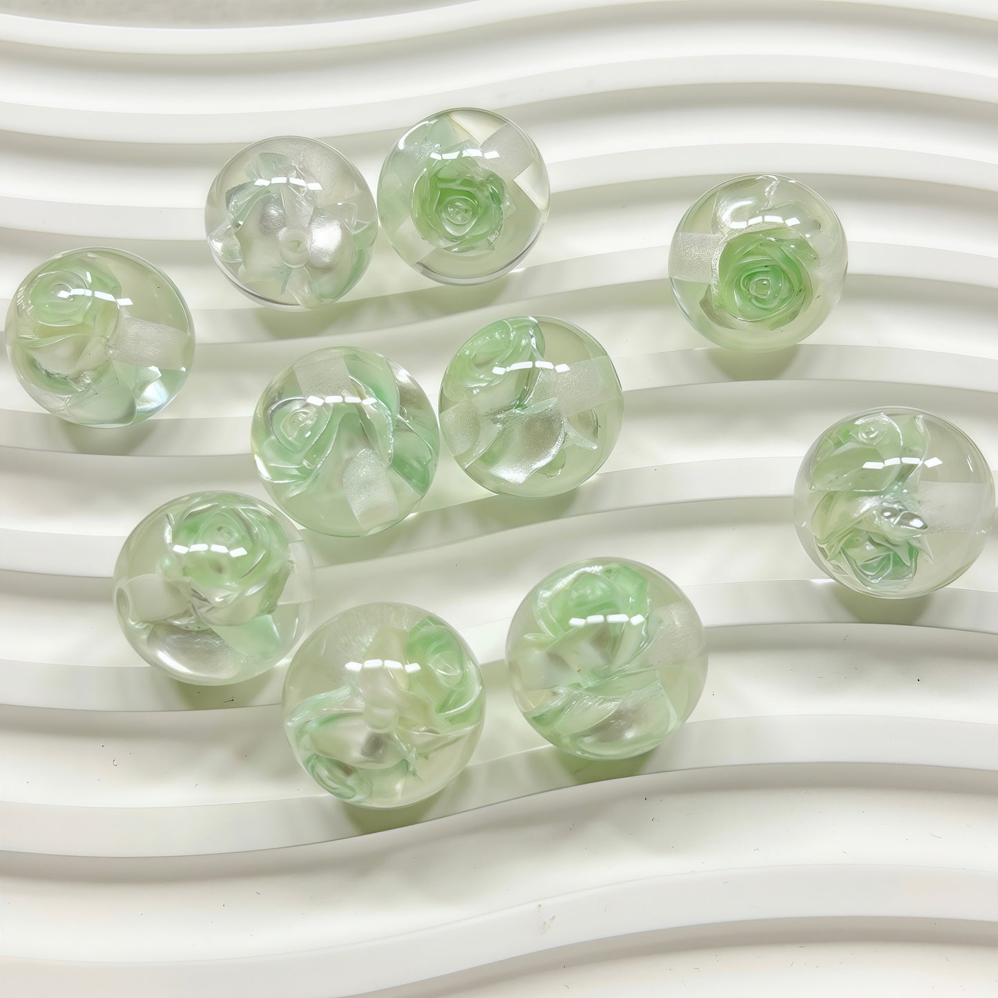 🆕 [R025]   Rose Beads(16MM)-High Quality Resin Beads