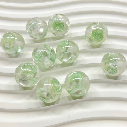 🆕 [R025]   Rose Beads(16MM)-High Quality Resin Beads