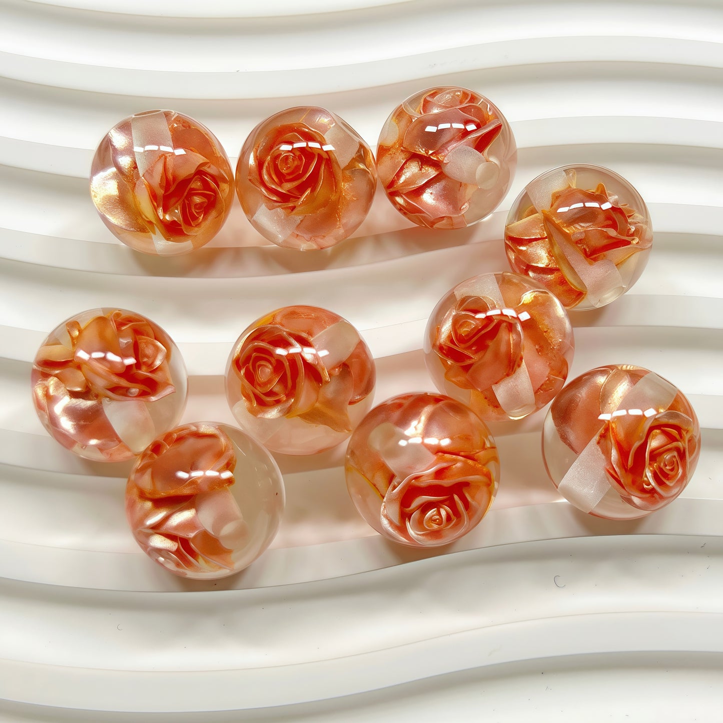 🆕 [R025]   Rose Beads(16MM)-High Quality Resin Beads