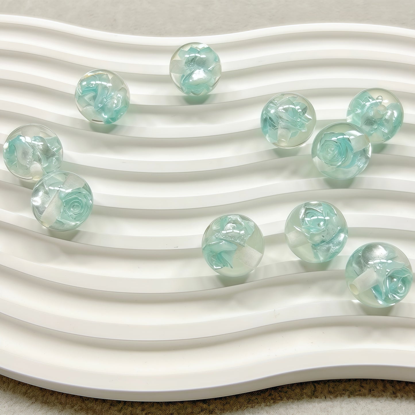 🆕 [R025]   Rose Beads(16MM)-High Quality Resin Beads