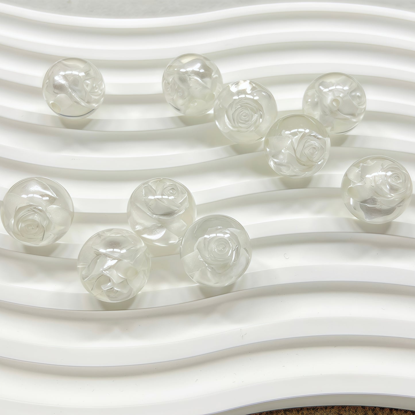 🆕 [R025]   Rose Beads(16MM)-High Quality Resin Beads