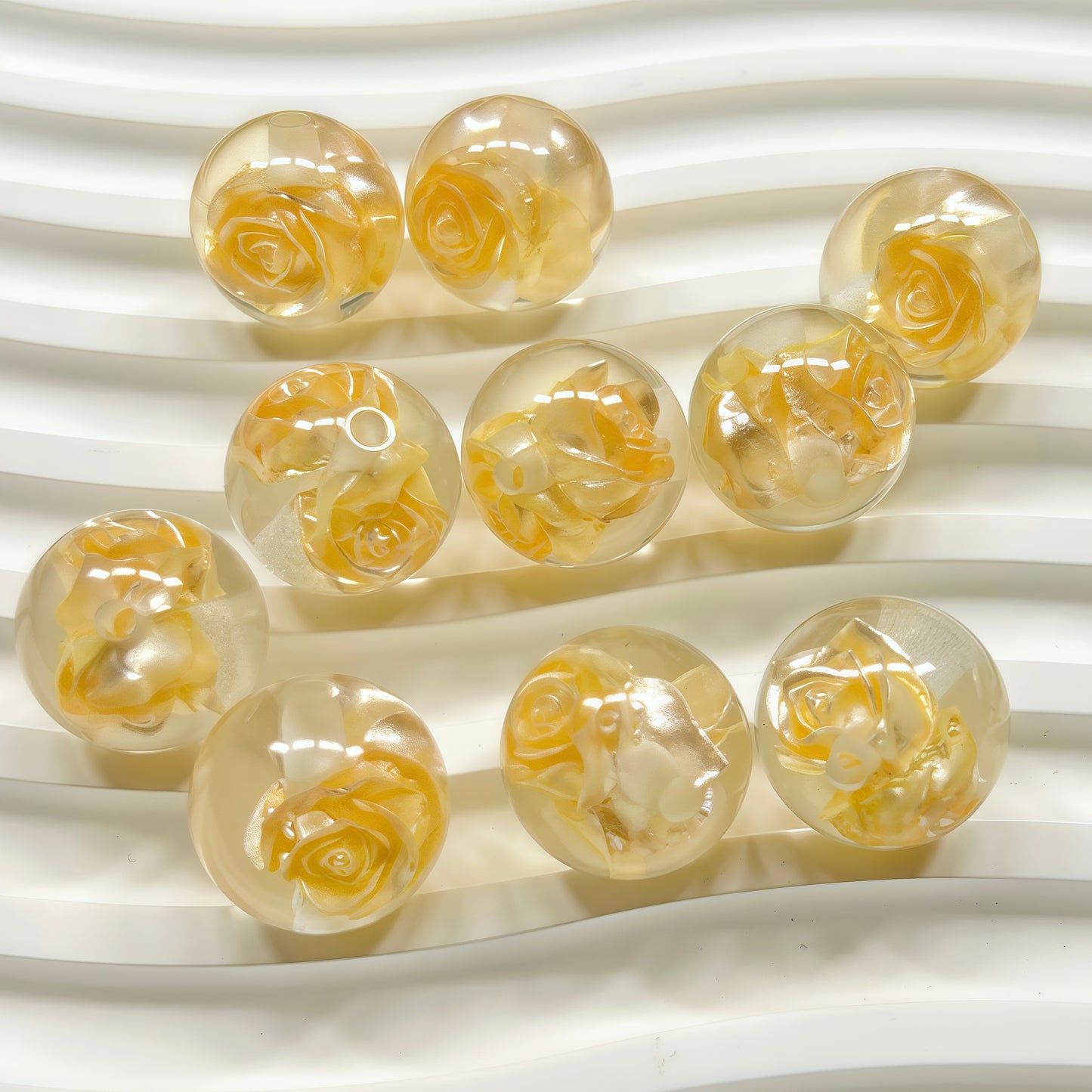 🆕 [R025]   Rose Beads(16MM)-High Quality Resin Beads