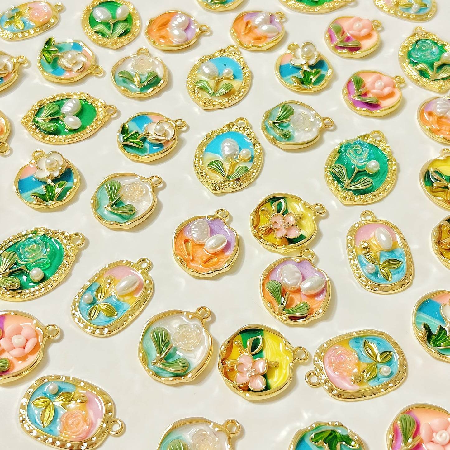 🆕[P031]   ❀Monet Garden Pendant Collection