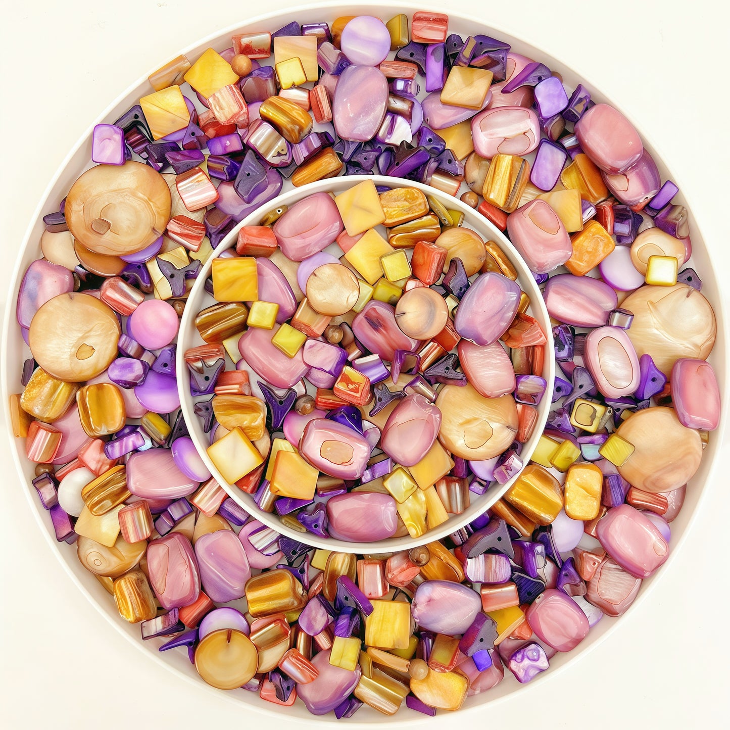 🆕[N002]  🐚Autumn In Paris-Shells Beads Mix