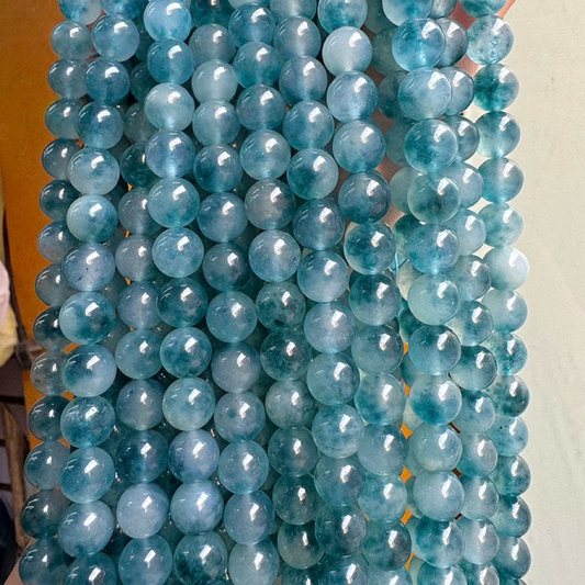 [N006]   Ink Blue Chalcedony-High Quality Nature Beads
