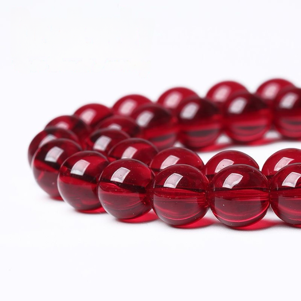 [N008]   Pomegranate-High Quality Glass Beads