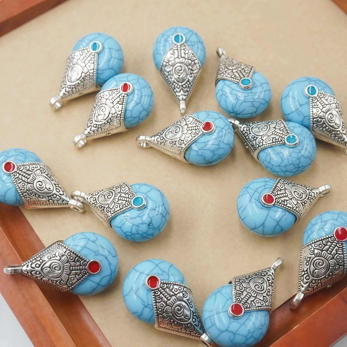 [P032]   Nepal National Style Ice Pendant-High Quality Vintage Pendant