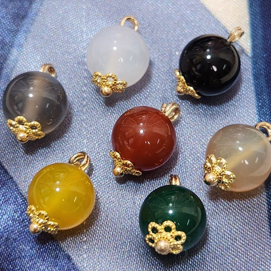 🆕[P041]   ⚪Natural Jadeite Agate Beads(10MM)