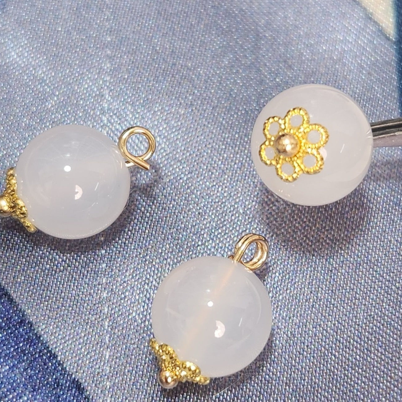 🆕[P041]   ⚪Natural Jadeite Agate Beads(10MM)