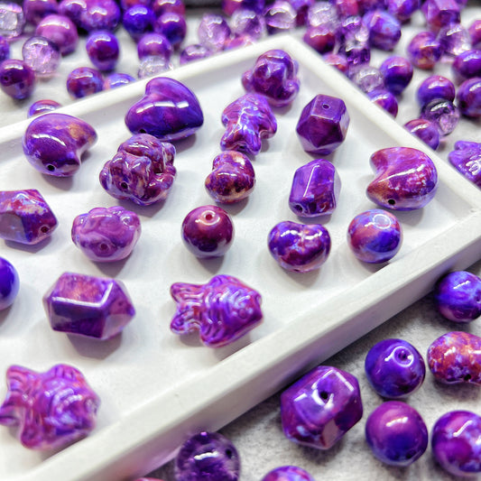 🆕[A051]   Purple Pop-High Quality Glass Beads