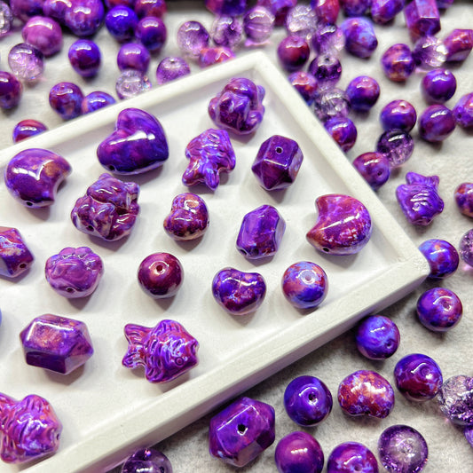 🆕[A051]   Purple Pop-High Quality Glass Beads
