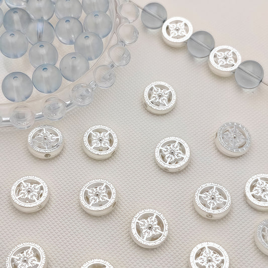 🆕[P044]   ☸Retro Silver Alloy Spacer