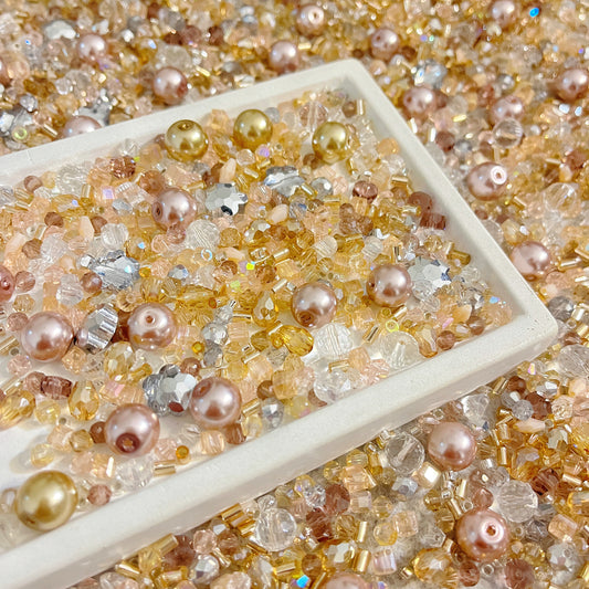 🆕[S060]   Dazzling Champagne Bubbles🌈✨-High Quality Seed Beads