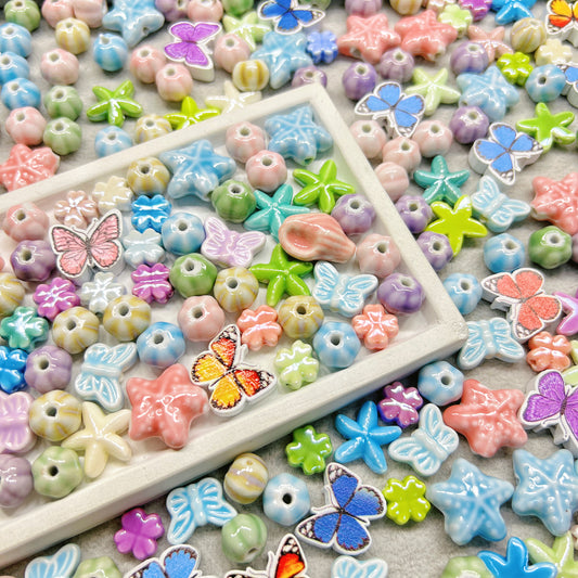 [A069]   Rainbow Breeze-High Quality Ceramic Beads