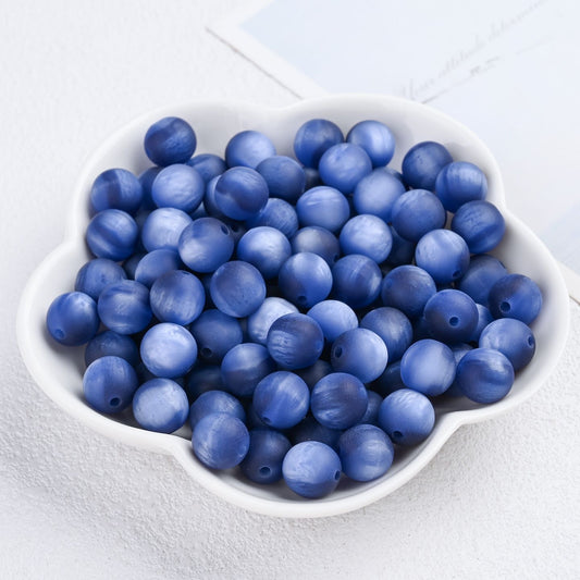 🆕 [R028]   Satin Matte Cat's Eye Beads-High Quality Resin Beads