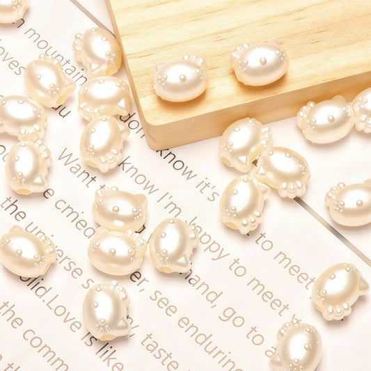 🆕[P051]   ミ ෆ 。ෆ ミ Acrylic Kitty Beads(12*15MM)