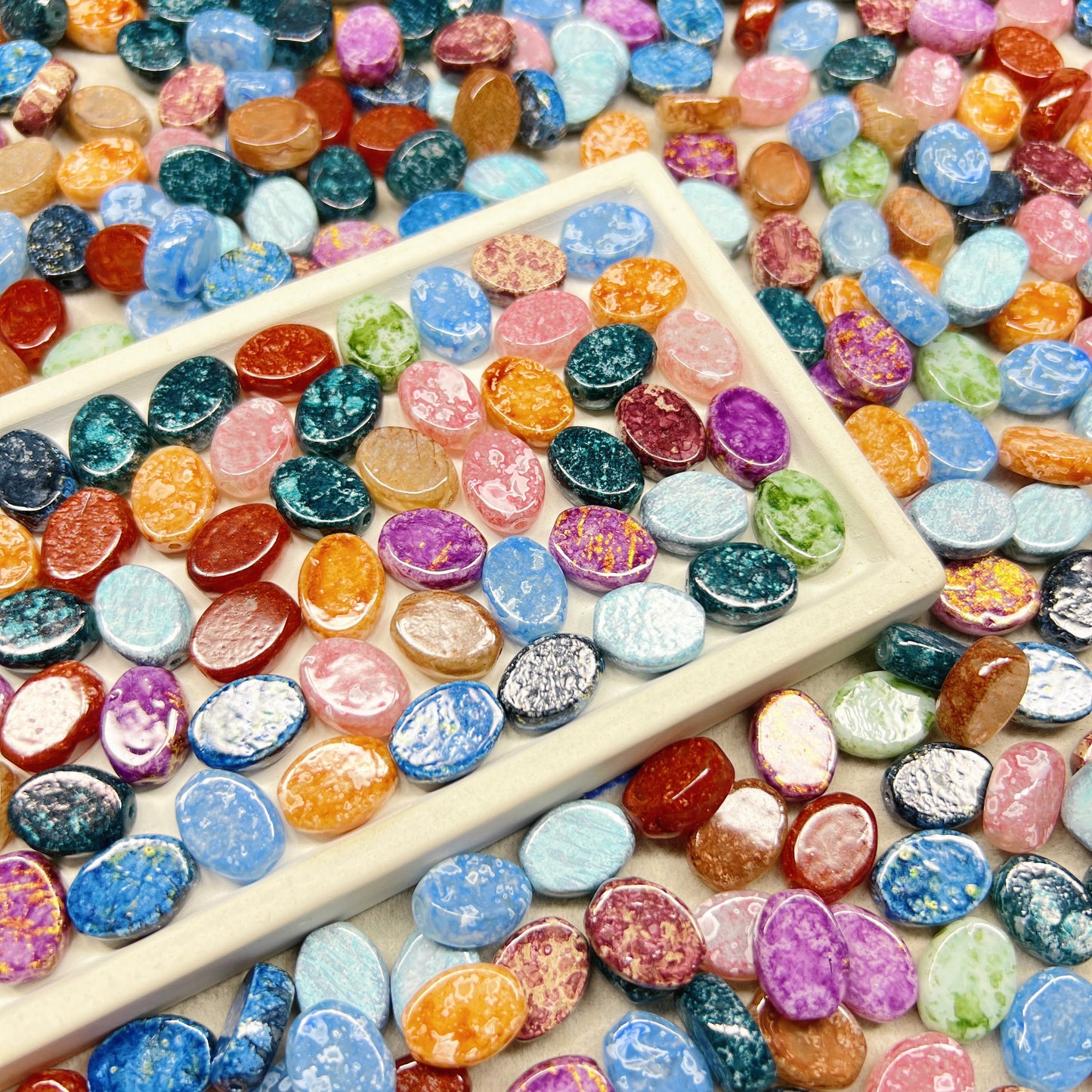 🆕[A088]   Colorful Day-High Quality Glass Beads